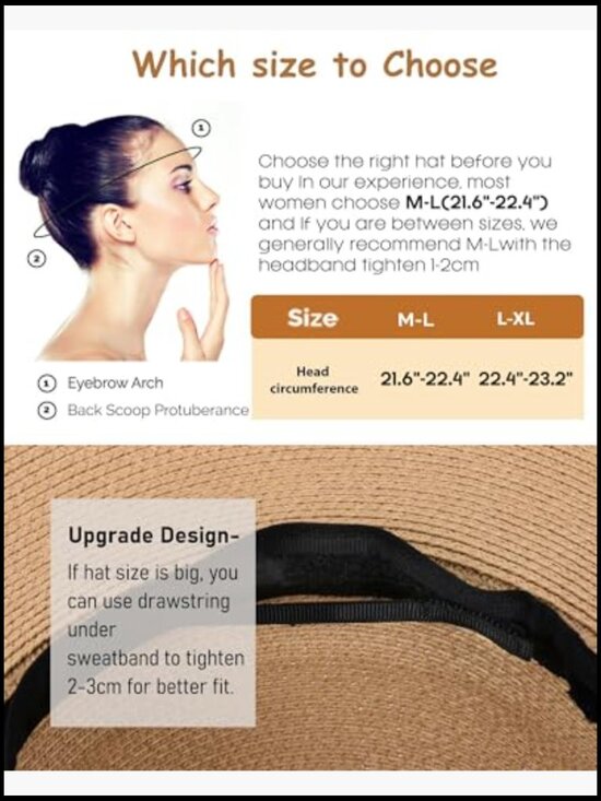 Wide Brim Floppy Sun Hat UPF 80 Foldable Packable Summer Beach Boho Chic main image 6